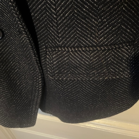 Marissa Webb Travis Herringbone Blazer, Slate Blue - M - Picture 9 of 10